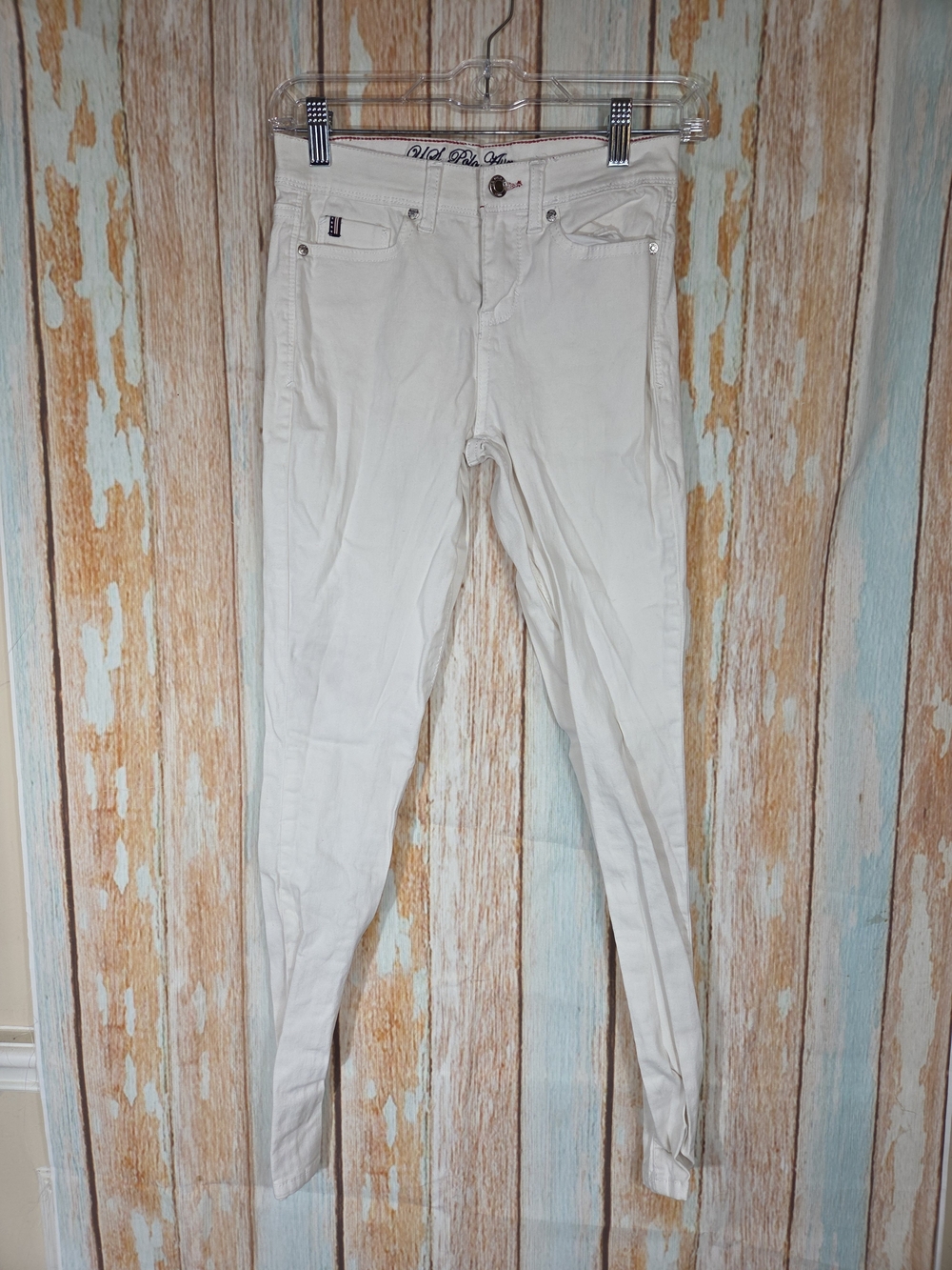 U.S. Polo Assn. White Women's Skinny Jeans - Slim Stretch Fit. Size 0